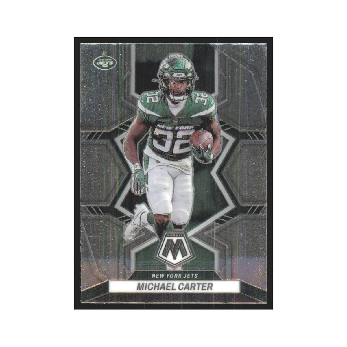 Michael Carter 2022 Panini Mosaic #152 New York Jets Football Card NM