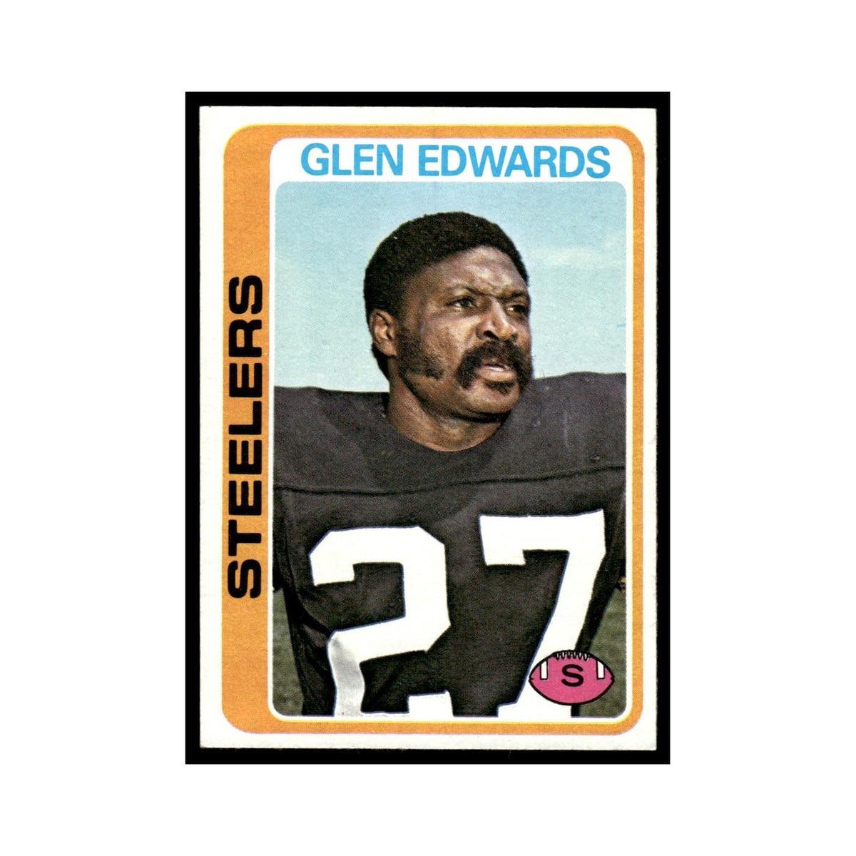 Glen Edwards 1978 Topps #44.0 Pittsburgh Steelers Football Card EX