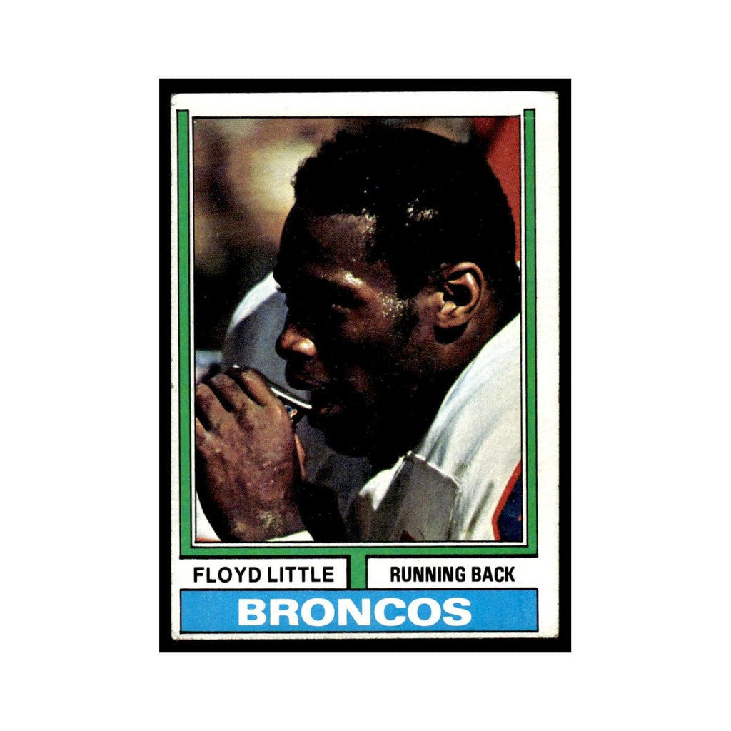 Floyd Little 1974 Topps (damaged) #10.0 Denver Broncos Football Card Poor