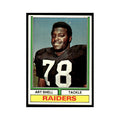 Art Shell 1974 Topps (damaged) #272.0 Oakland Raiders Football Card Poor