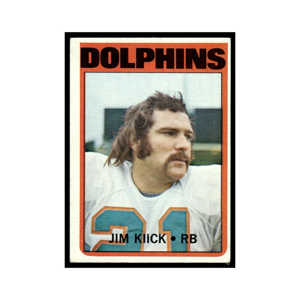 Jim Kiick 1972 Topps (damaged) #9.0 Miami Dolphins Football Card Poor
