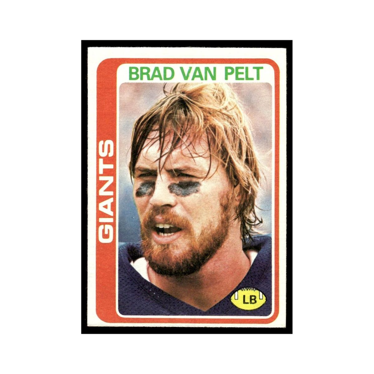 Brad Van Pelt 1978 Topps #270.0 New York Giants Football Card EX