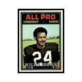 Willie Brown 1974 Topps (damaged) #141.0 Oakland Raiders Football Card Poor