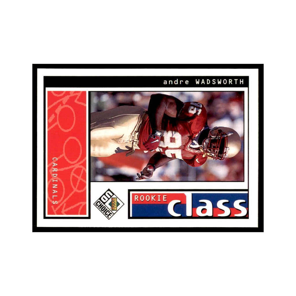 Andre Wadsworth Rookie 1998 UD Choice #196 Football Cards Football Card NM