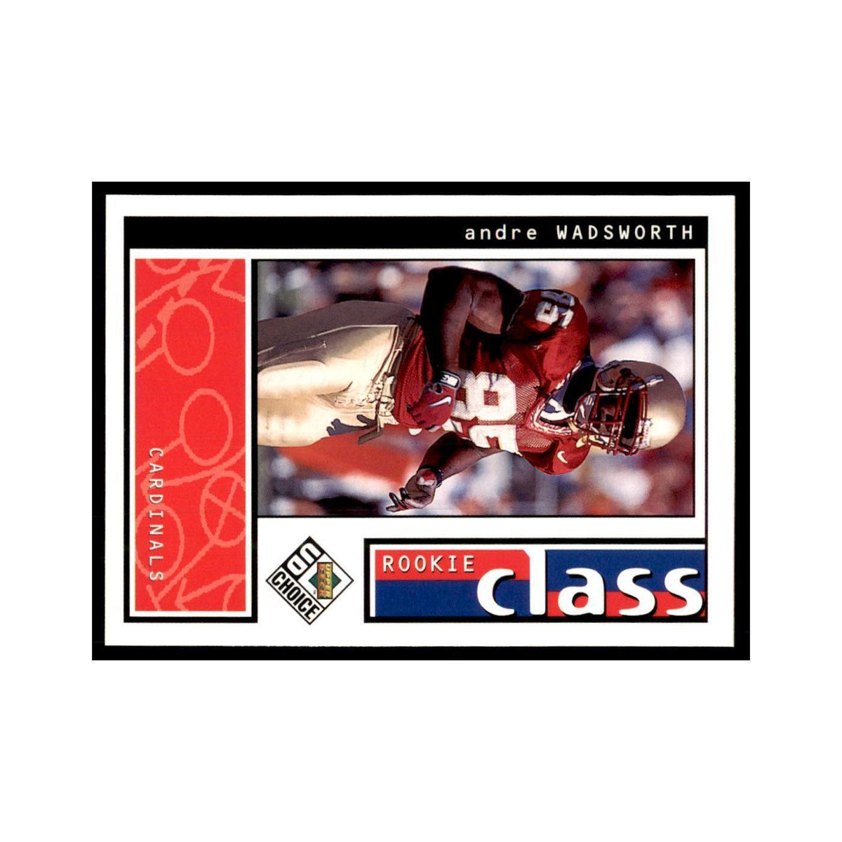 Andre Wadsworth Rookie 1998 UD Choice #196 Football Cards Football Card NM