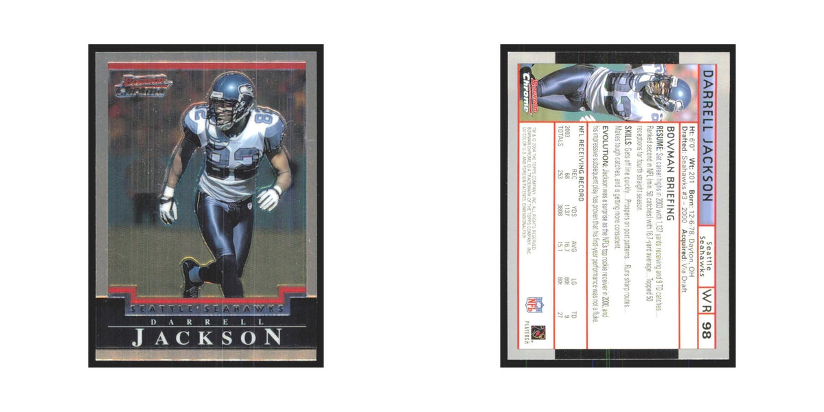 Darrell Jackson 2004 Bowman Chrome #98 Seattle Seahawks Football Card NM