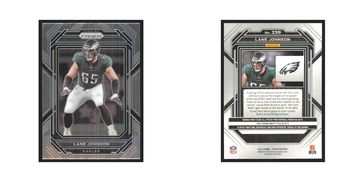 Lane Johnson 2022 Panini Prizm #239 Philadelphia Eagles Football Card NM