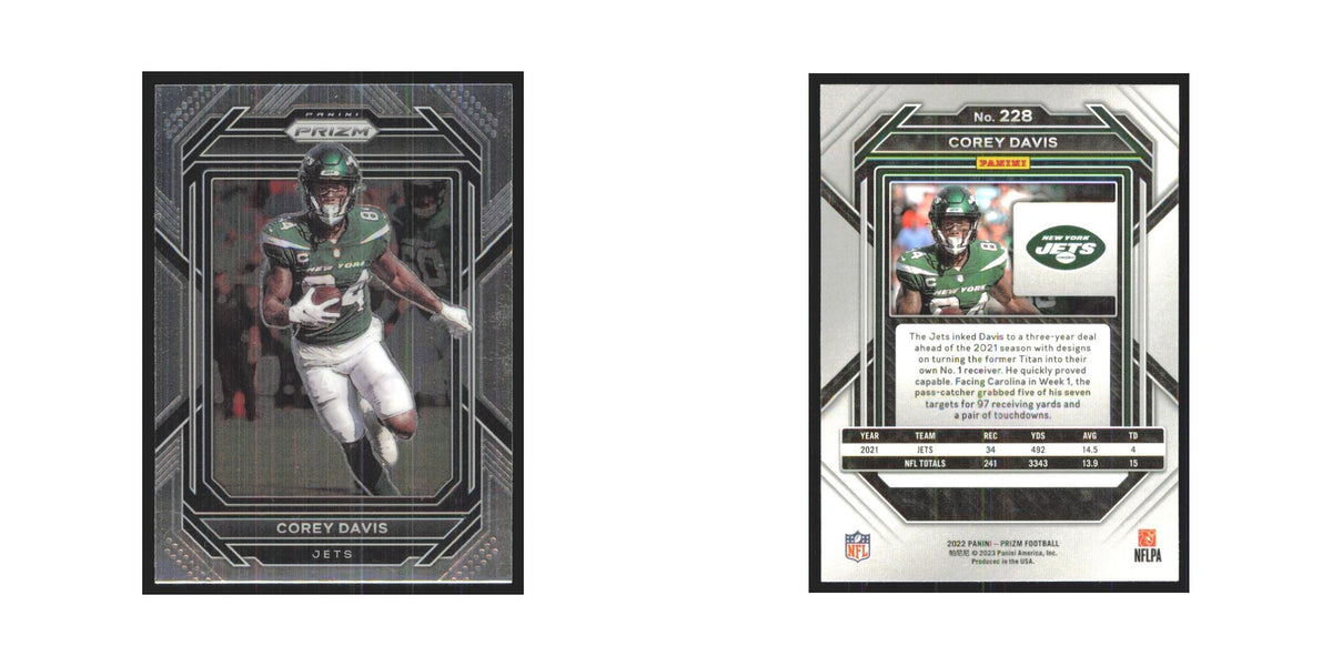 Corey Davis 2022 Panini Prizm #228 New York Jets Football Card NM