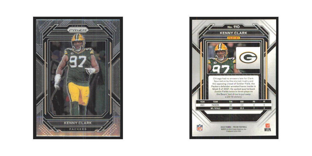 Kenny Clark 2022 Panini Prizm #110 Green Bay Packers Football Card NM