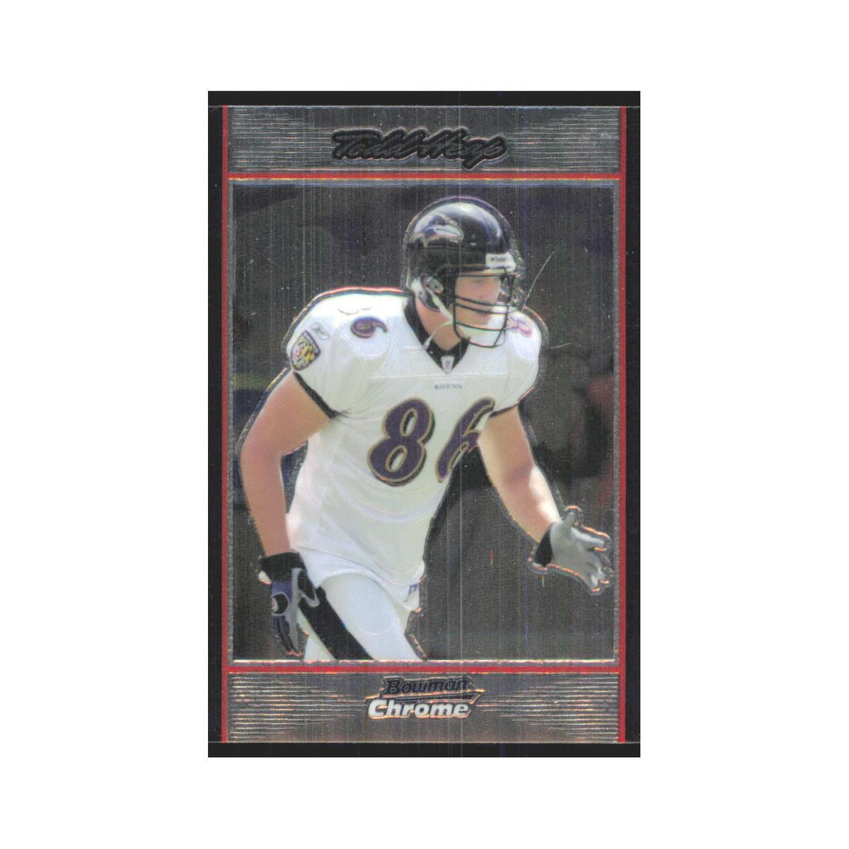 Todd Heap 2007 Bowman Chrome #BC165 Baltimore Ravens Football Card NM