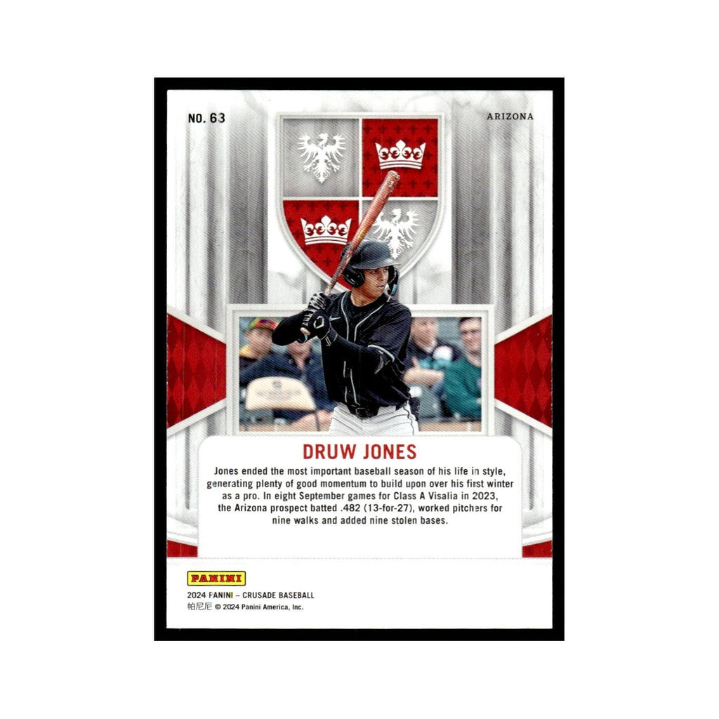 Druw Jones 2024 Panini Crusade #63 Baseball Card NM