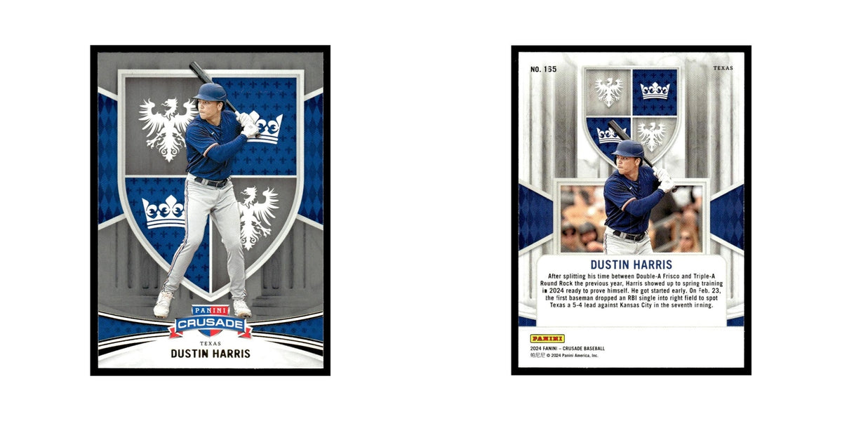Dustin Harris 2024 Panini Crusade #135 Baseball Card NM