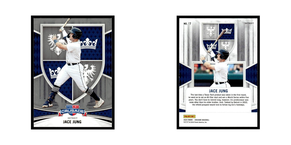 Jace Jung 2024 Panini Crusade #17 Baseball Card NM