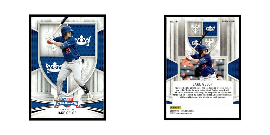 Jake Gelof 2024 Panini Crusade #114 Baseball Card NM