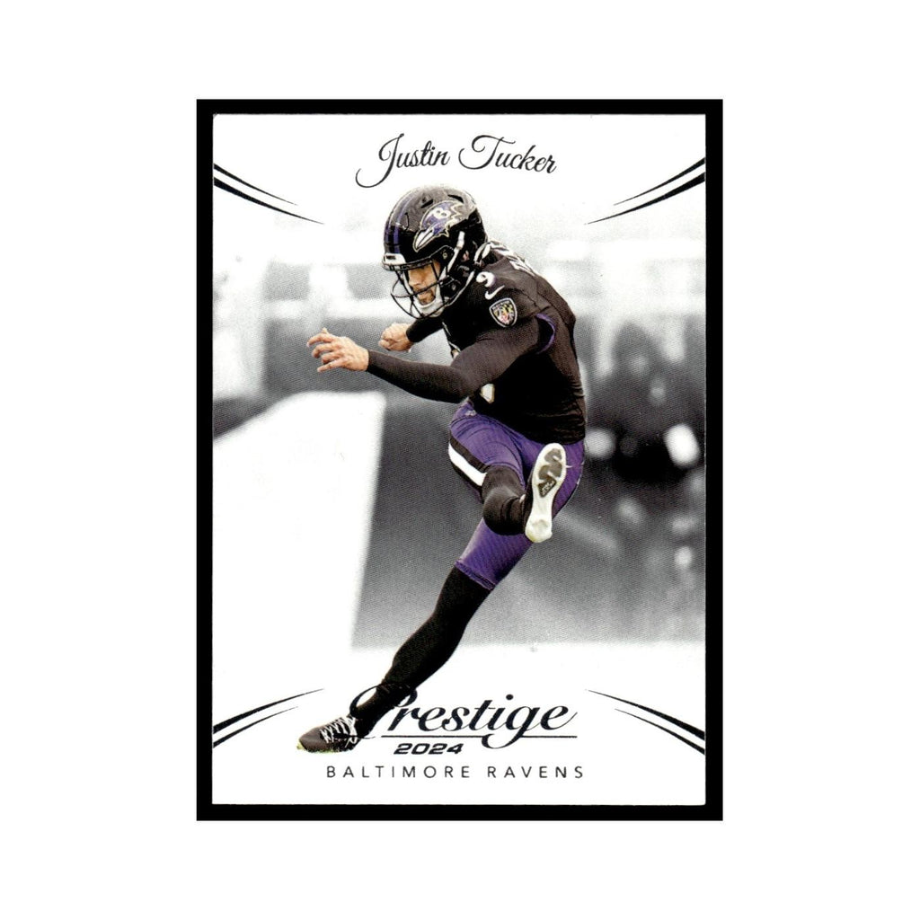 Justin Tucker 2024 Panini Prestige #27 Baltimore Ravens Football Card NM