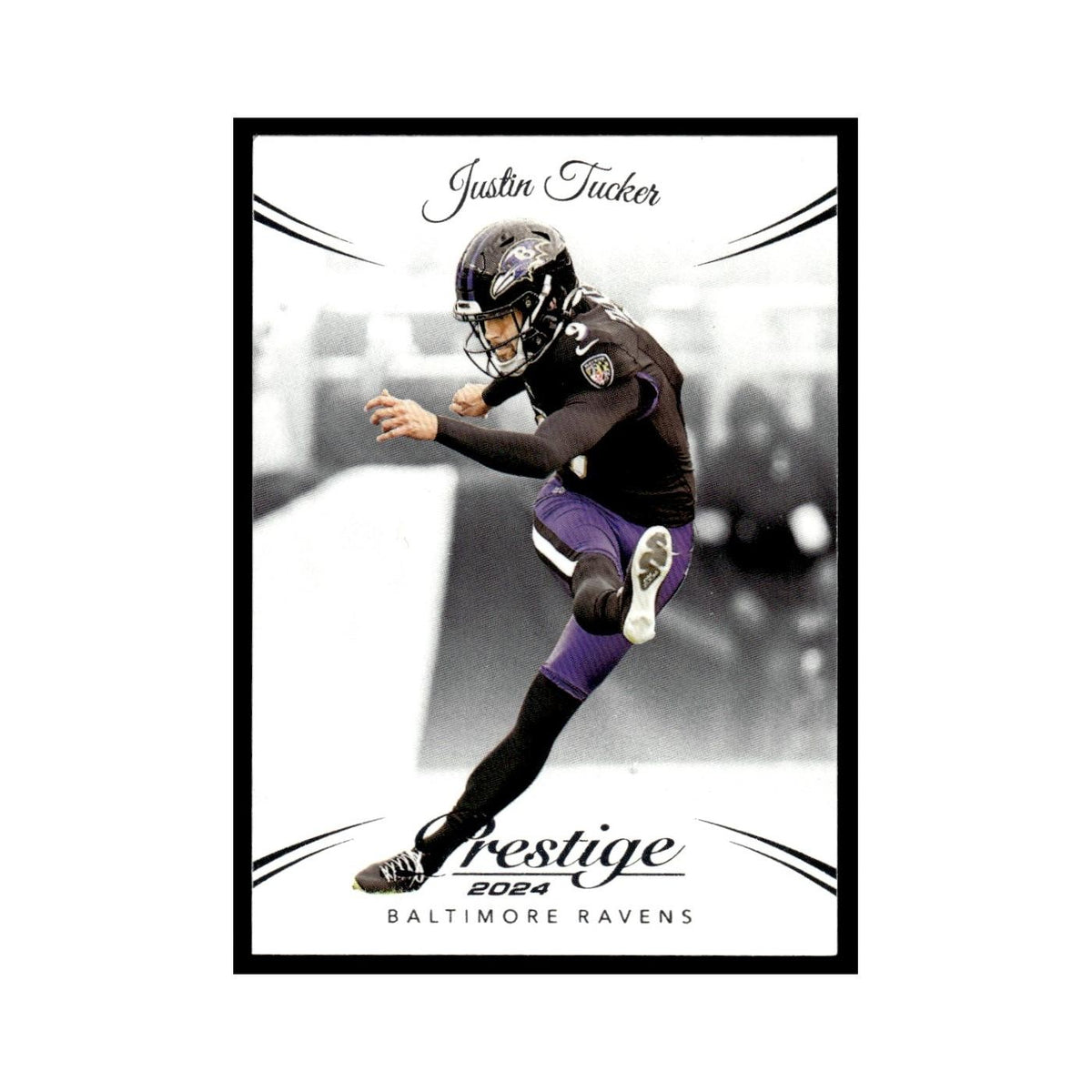 Justin Tucker 2024 Panini Prestige #27 Baltimore Ravens Football Card NM