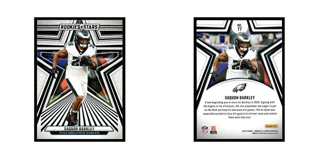 Saquon Barkley 2024 Panini Rookies & Stars #77 Philadelphia Eagles NM