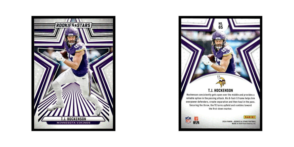T.J. Hockenson 2024 Panini Rookies & Stars #65 Minnesota Vikings NM