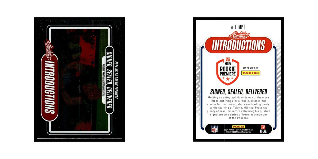 Michael Pratt 2024 Panini Absolute Introductions #I-MPT Green Bay Packers NM