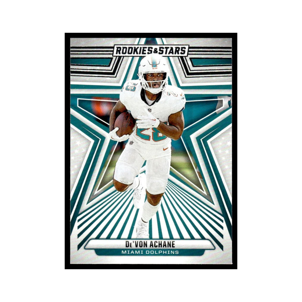 De'Von Achane 2024 Panini Rookies & Stars #60 Miami Dolphins Football Card NM
