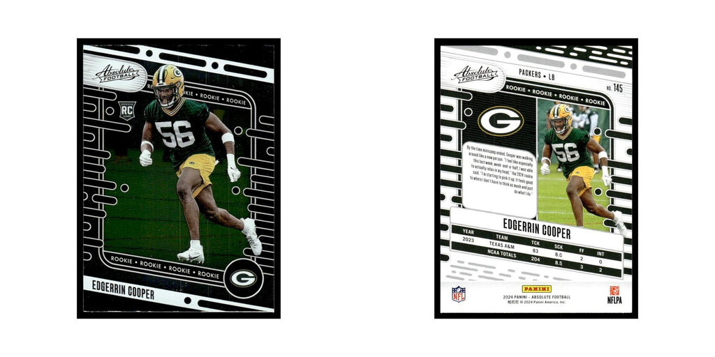 Edgerrin Cooper Rookie 2024 Panini Absolute #145 Green Bay Packers NM
