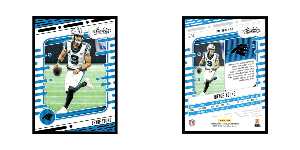 Bryce Young 2024 Panini Absolute #14 Carolina Panthers Football Card NM