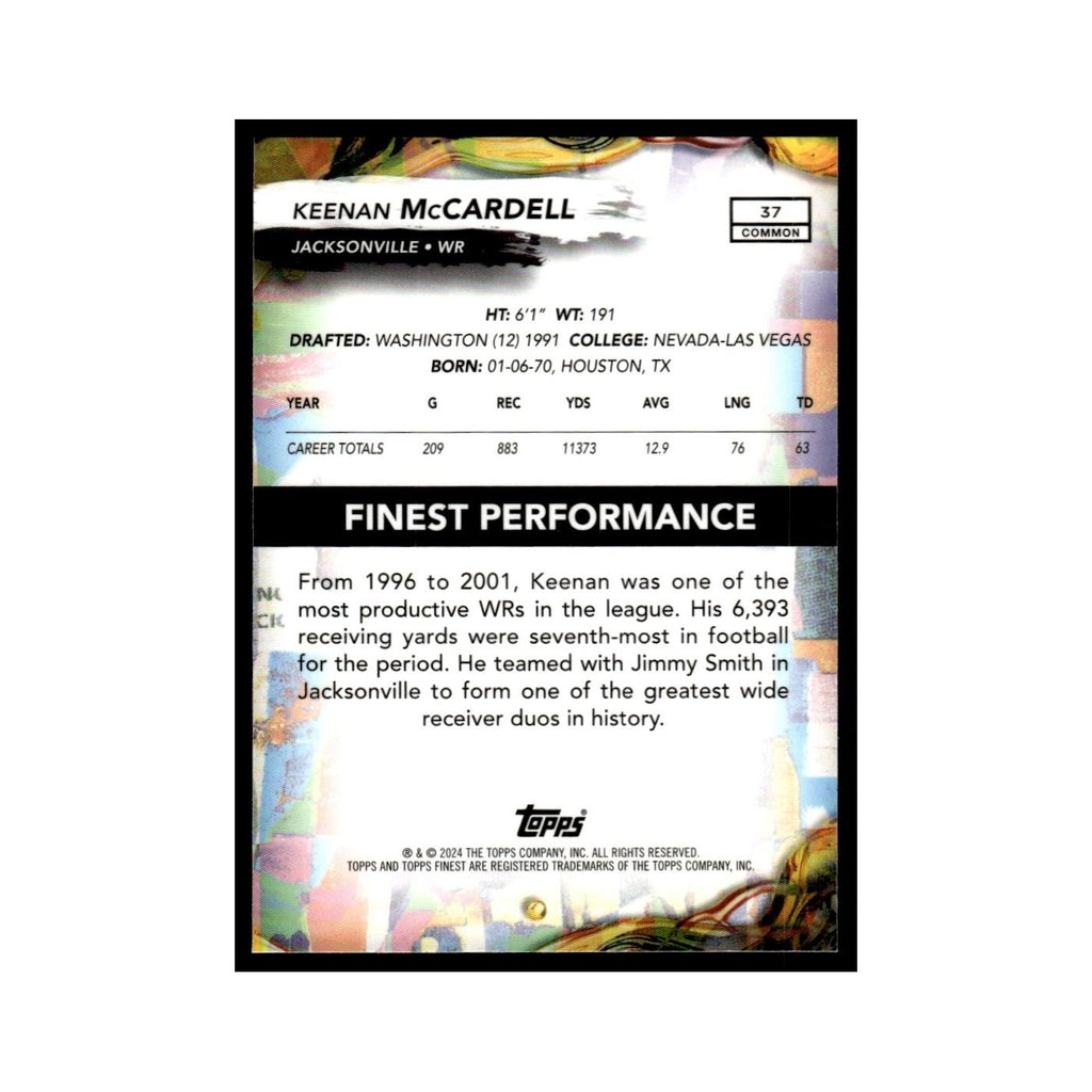Keenan McCardell 2024 Finest #37 Jacksonville Jaguars Football Card NM