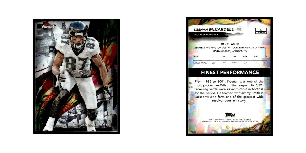 Keenan McCardell 2024 Finest #37 Jacksonville Jaguars Football Card NM