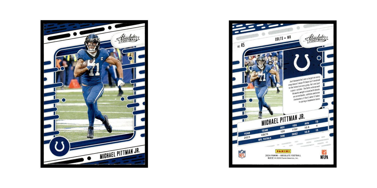 Michael Pittman Jr. 2024 Panini Absolute #45 Indianapolis Colts Football Card NM