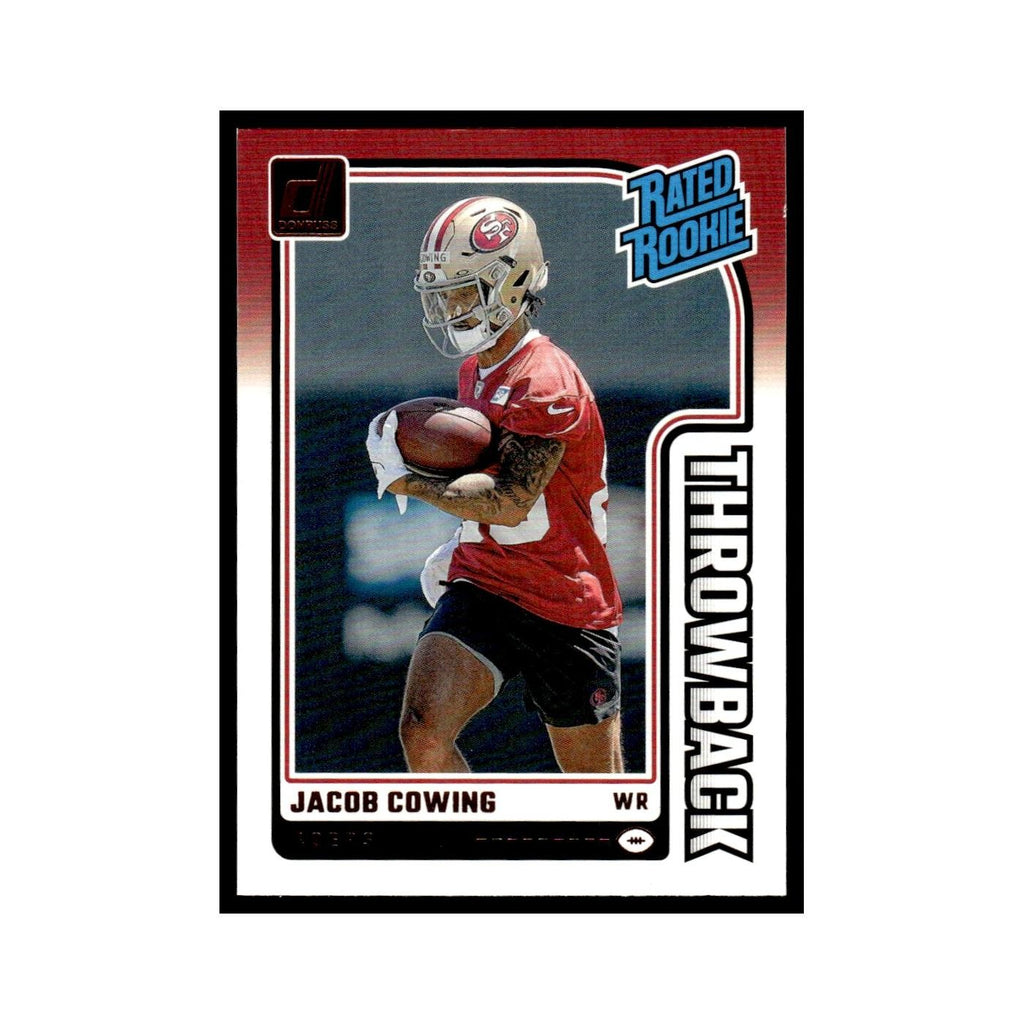 Jacob Cowing Rookie 2024 Donruss #32 San Francisco 49ers Football Card NM