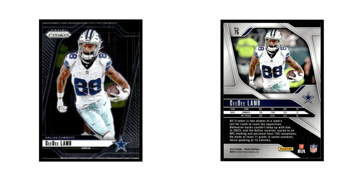 CeeDee Lamb 2024 Panini Prizm #75 Dallas Cowboys Football Card NM