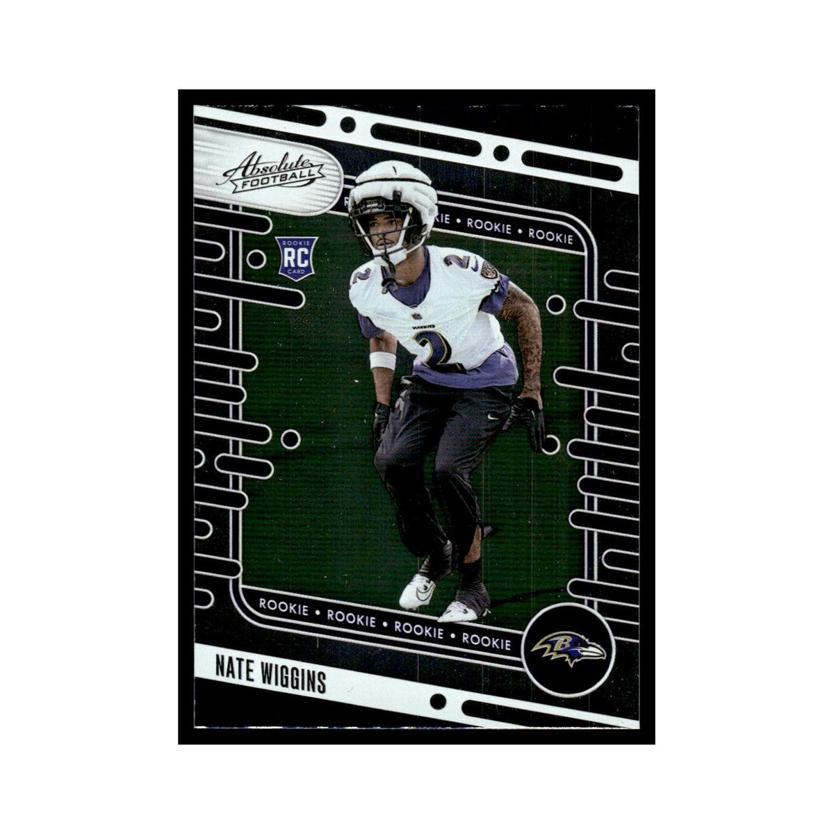 Nate Wiggins Rookie 2024 Panini Absolute #130 Baltimore Ravens Football Card NM