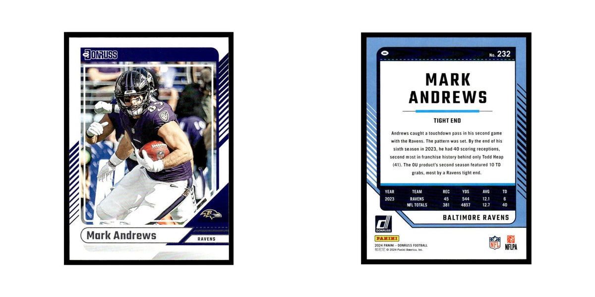 Mark Andrews 2024 Donruss #232 Baltimore Ravens Football Card NM