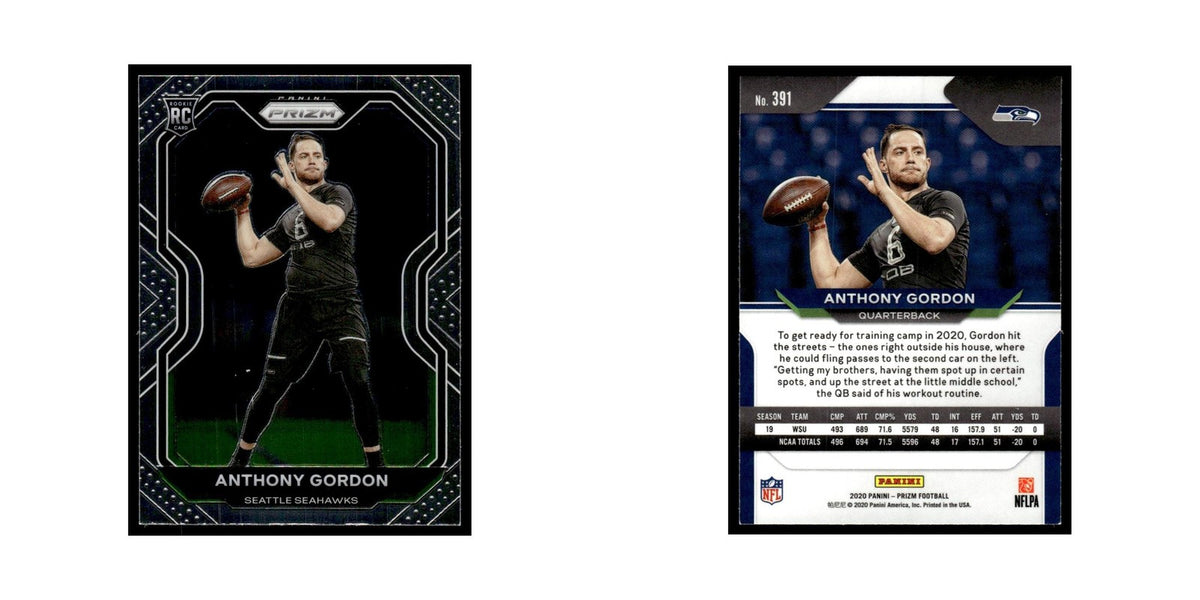 Anthony Gordon Rookie 2020 Panini Prizm #391 Seattle Seahawks Football Card NM