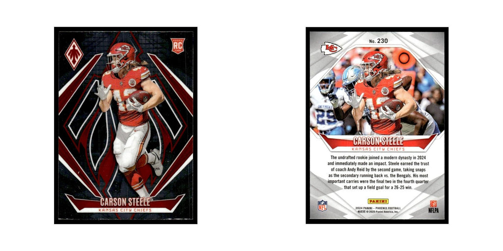 Carson Steele Rookie 2024 Panini Phoenix #230 Kansas City Chiefs NM