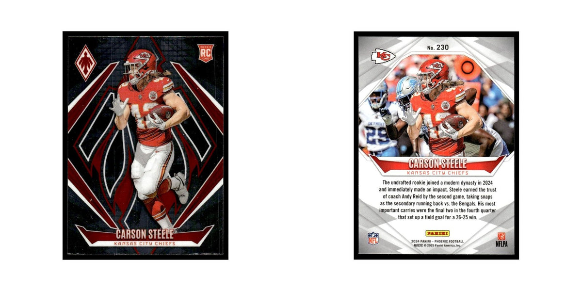 Carson Steele Rookie 2024 Panini Phoenix #230 Kansas City Chiefs NM