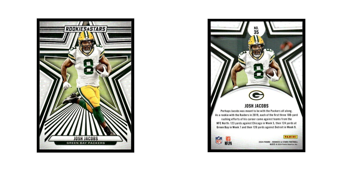 Josh Jacobs 2024 Panini Rookies & Stars #35 Green Bay Packers Football Card NM