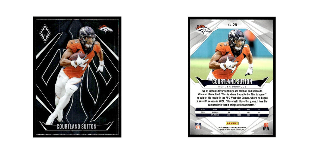 Courtland Sutton 2024 Panini Phoenix #29 Denver Broncos Football Card NM