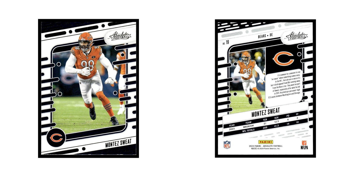 Montez Sweat 2024 Panini Absolute #19 Chicago Bears Football Card NM