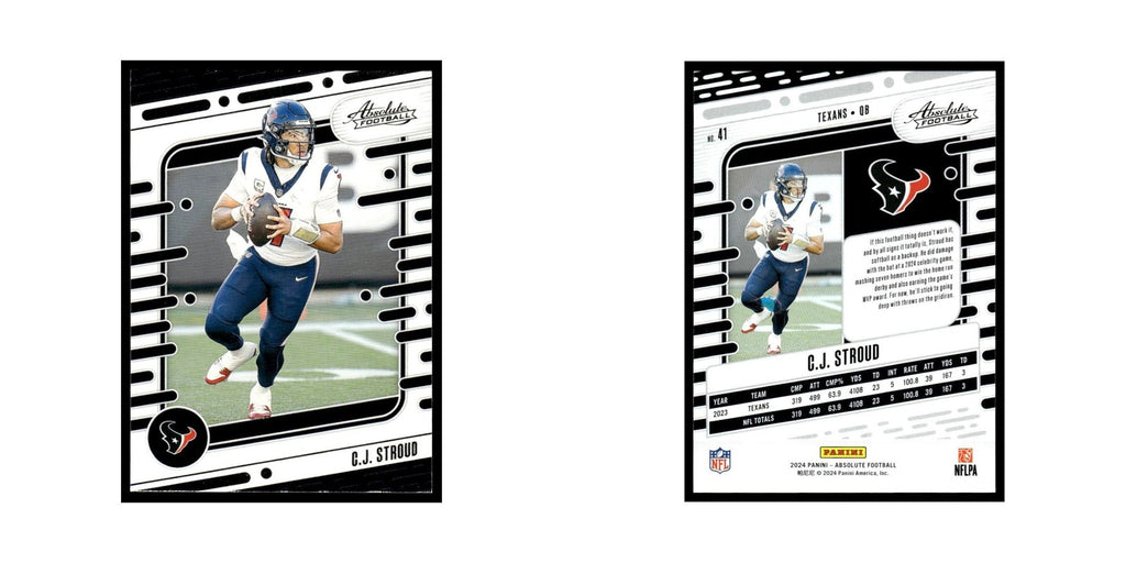 C.J. Stroud 2024 Panini Absolute #41 Houston Texans Football Card NM