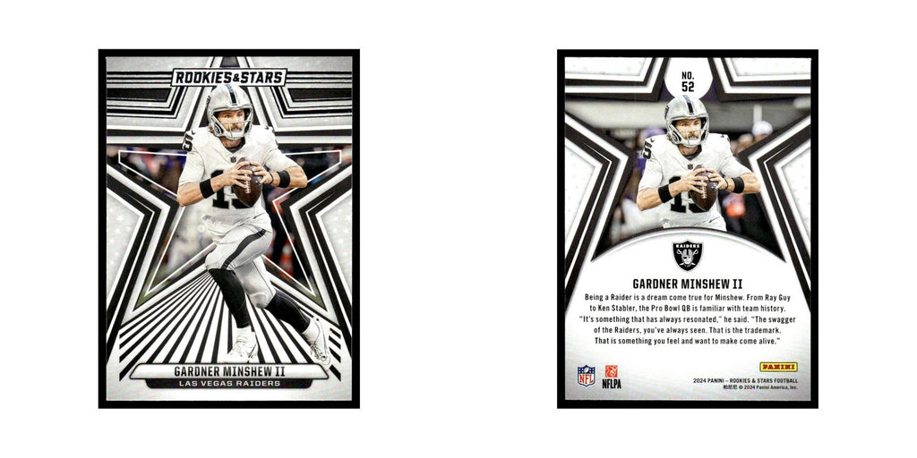 Gardner Minshew II 2024 Panini Rookies & Stars #52 Las Vegas Raiders NM