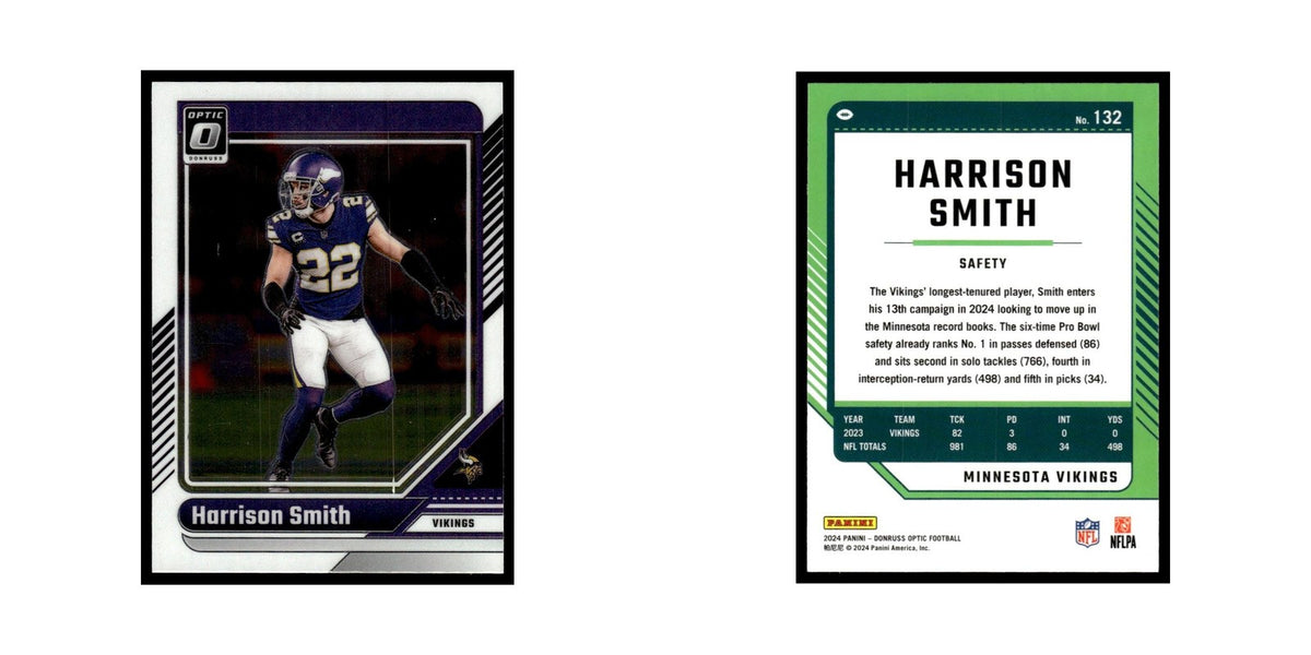 Harrison Smith 2024 Donruss Optic #132 Minnesota Vikings Football Card NM