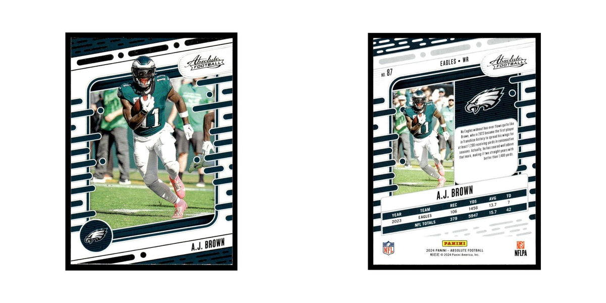 A.J. Brown 2024 Panini Absolute #87 Philadelphia Eagles Football Card NM