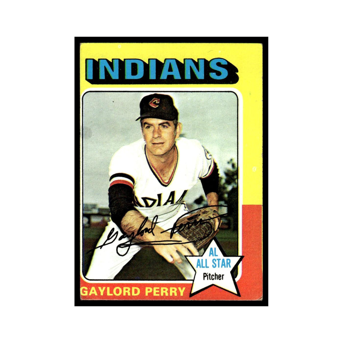 Gaylord Perry 1975 Topps #530 Cleveland Indians Baseball Card EX