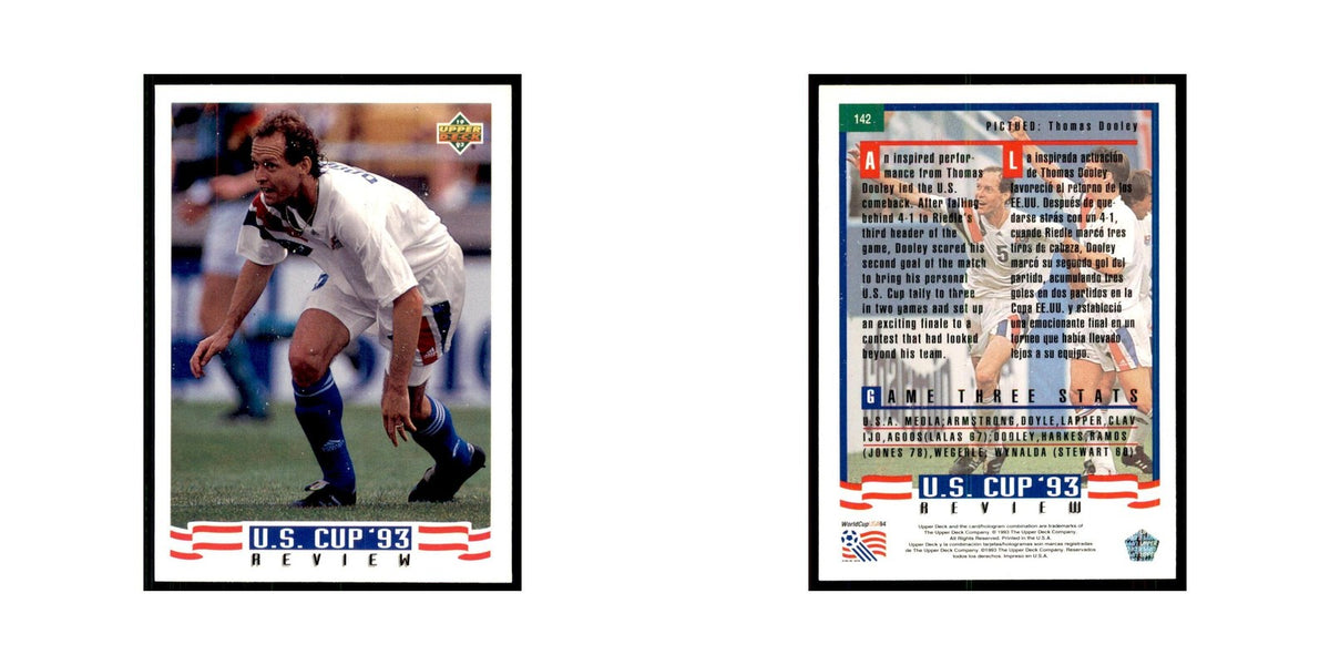 1993 Upper Deck Thomas Dooley Soccer Cards #142