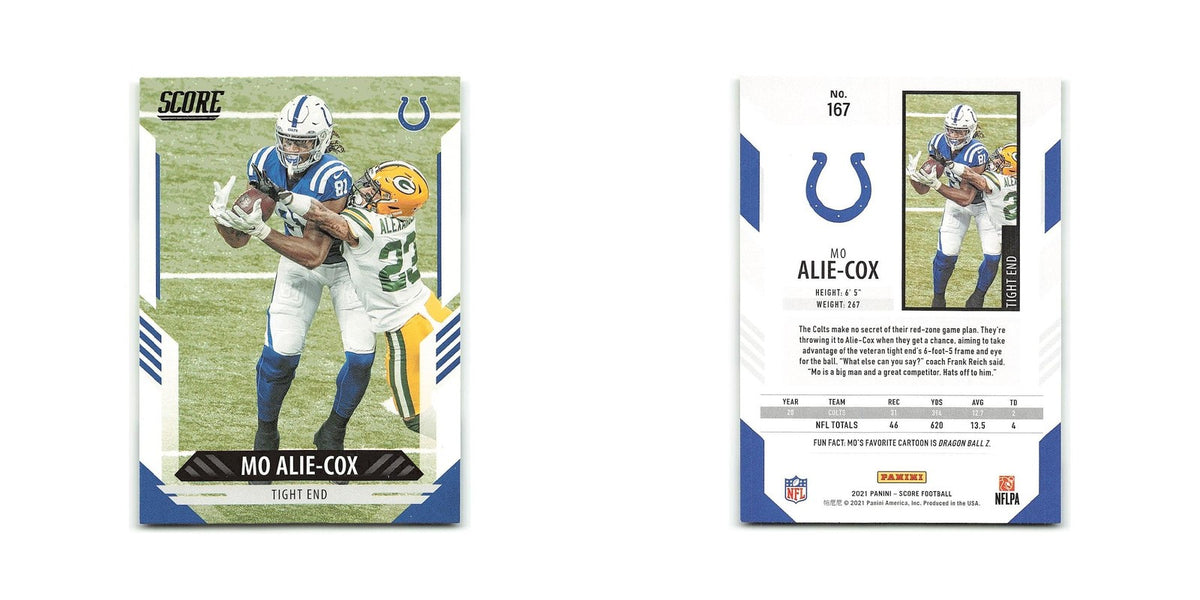 Mo Alie-Cox 2021 Score #167 Indianapolis Colts Football Card NM