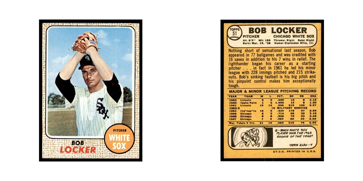 1968 Topps Bob Locker Reds #51