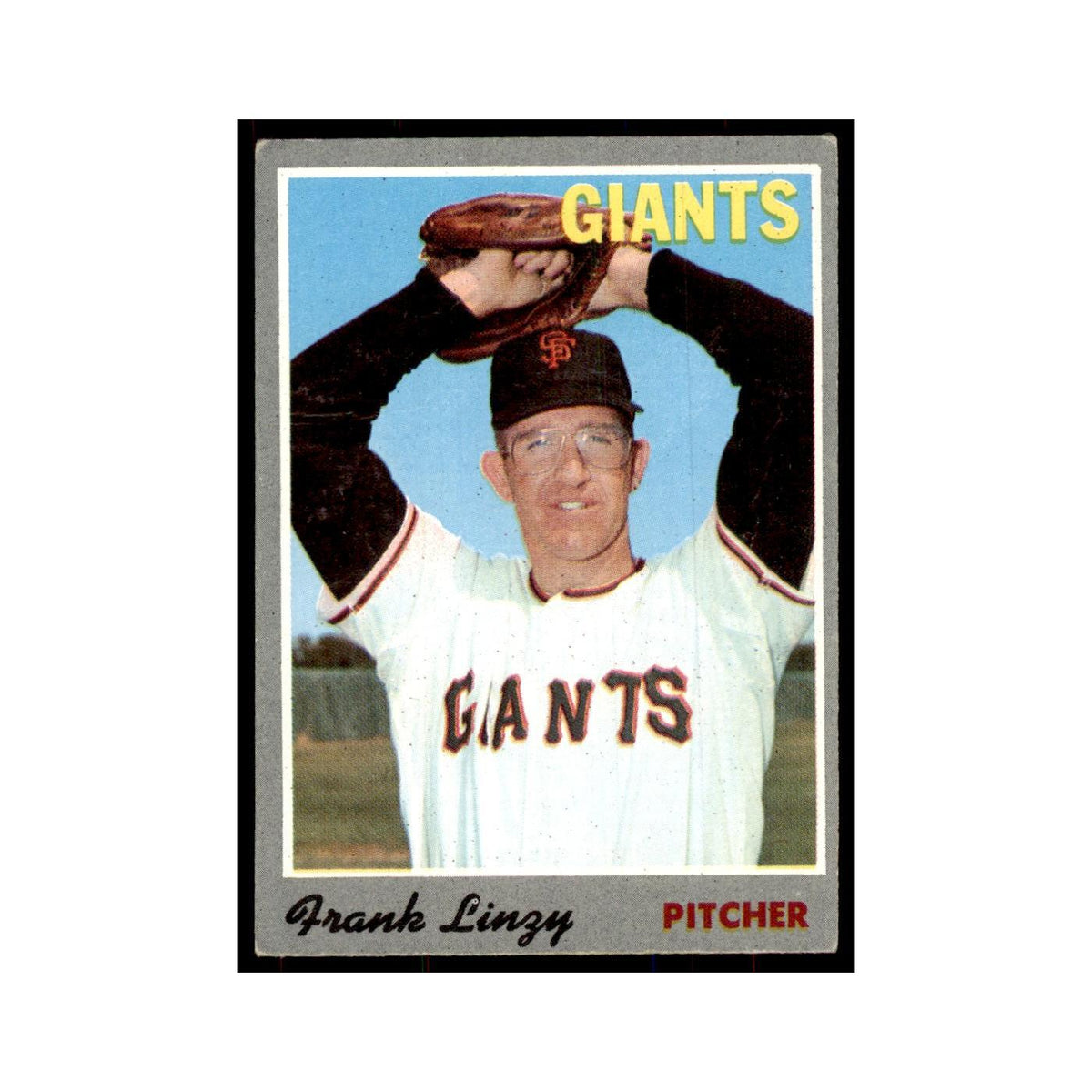 1970 Topps (Damaged) Frank Linzy Baseball Cards #77
