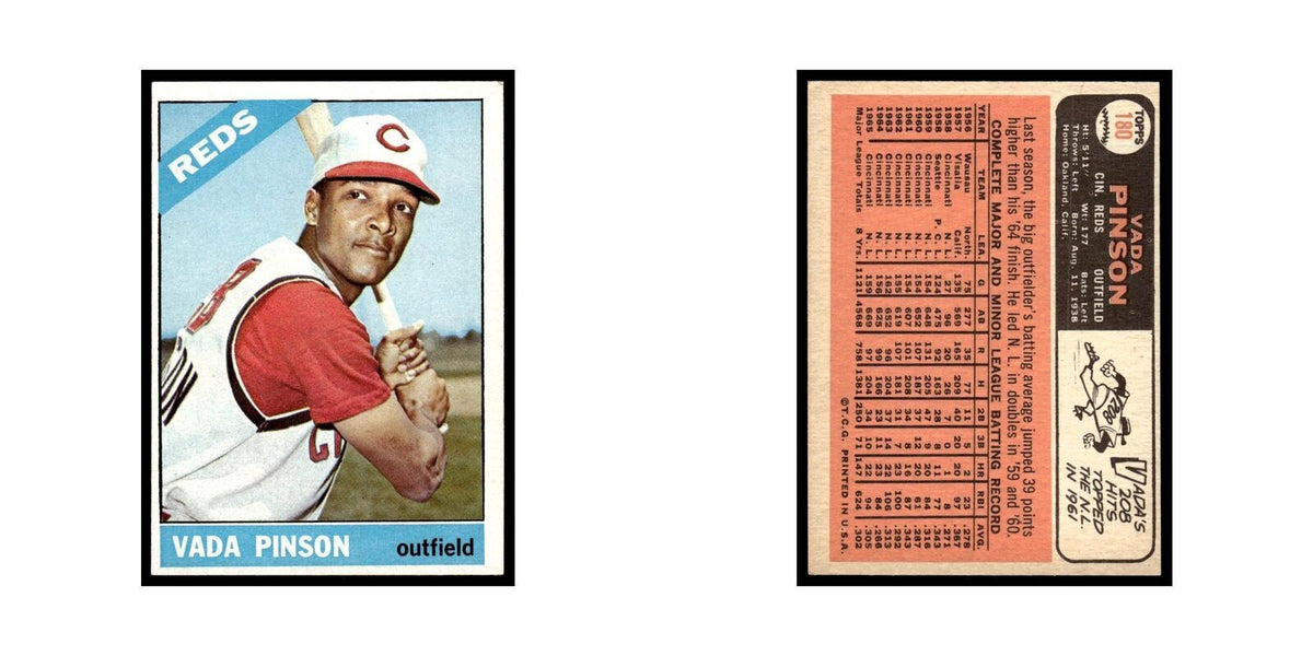 1966 Topps Vada Pinson Reds #180
