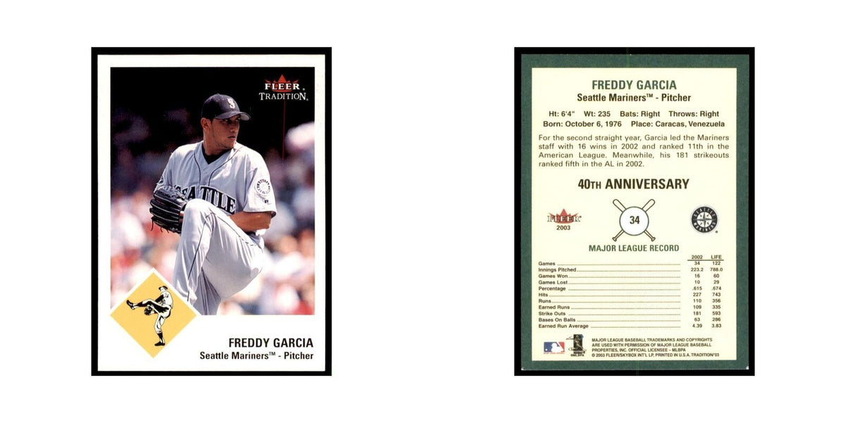 2003 Fleer Tradition Freddy Garcia Baseball Cards #34